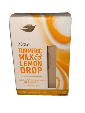 Set of 8 Dove Turmeric Milk & Lemon Drop Milk Plant Cleansing Bars 5oz